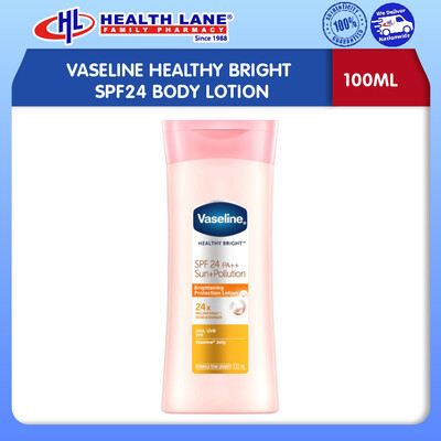 VASELINE HEALTHY BRIGHT SPF24 BODY LOTION (100ML)